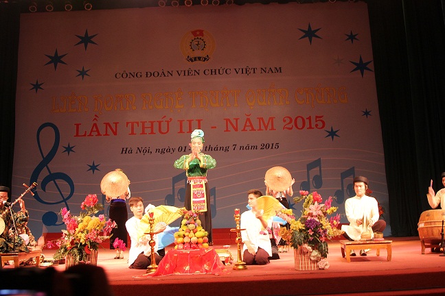 Tiết mục Chầu văn giành giải Ba