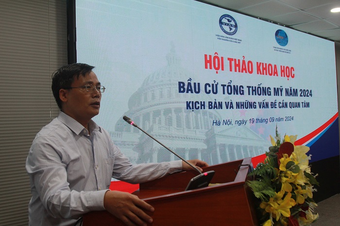 TS. Nguyễn Cao Đức, Phó Viện Trưởng Phụ trách VIAS phát biểu tại Hội thảo