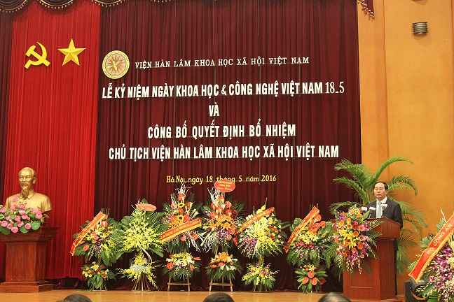 Chủ tịch Nước Trần Đại Quang phát biểu tại buổi lễ