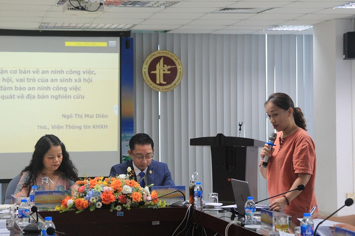 ThS. Ngô Mai Diên trình bày tham luận tại Hội thảo