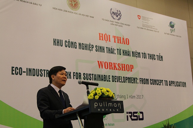 GS.TS. Nguyễn Quang Thuấn, Chủ tịch Viện Hàn lâm <br>Khoa học xã hội Việt Nam phát biểu chào mừng tại Hội thảo