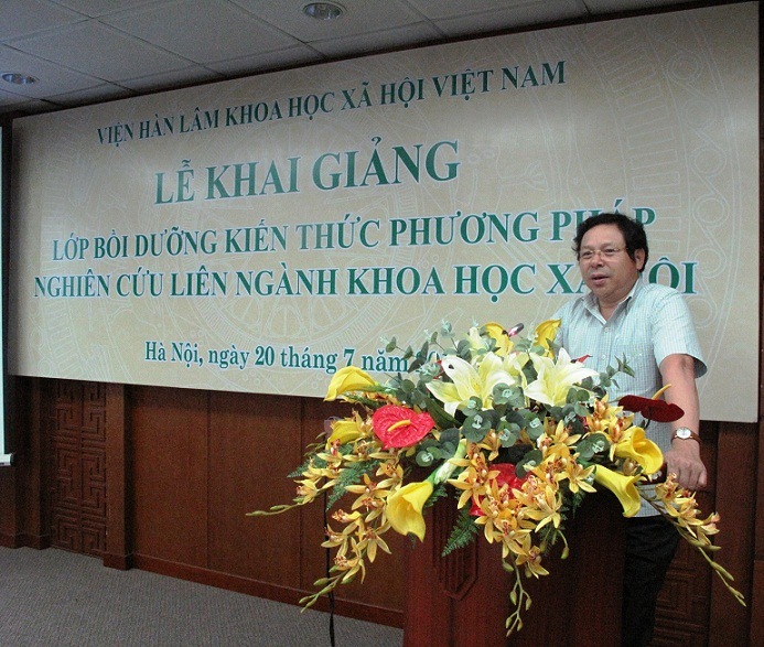 PGS.TS.Trần Minh Tuấn phát biểu tại Lễ Khai giảng