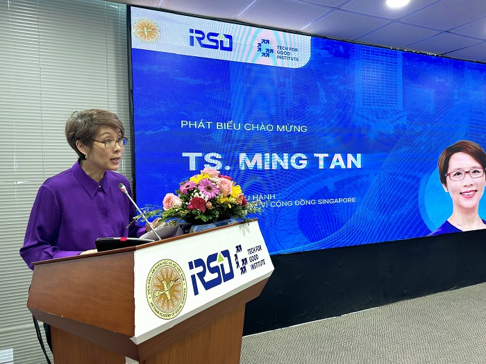 TS. Ming Tan, Giám đốc Điều hành, TFGI, Singapore phát biểu chào mừng tại Hội thảo