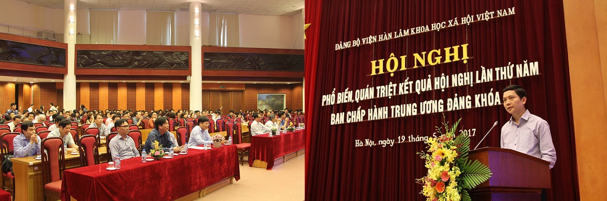 PGS.TS. Bùi Nhật Quang, Ủy viên dự khuyết Ban chấp hành Trung ương Đảng, Phó Bí thư Đảng ủy, Phó Chủ tịch Viện Hàn lâm<br>báo cáo tại Hội nghị