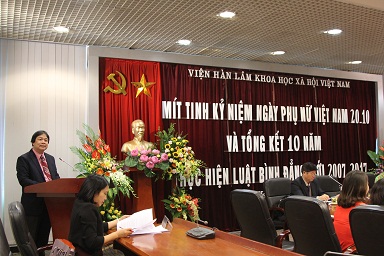 PGS.TS. Đặng Nguyên Anh - Phó Chủ tịch Viện Hàn lâm <br> phát biểu khai mạc tại buổi lễ