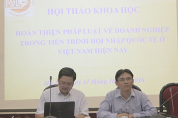 PGS.TS. Nguyễn Đức Minh và PGS.TS. Bùi Nguyên Khánh <br>đồng chủ trì Hội trì