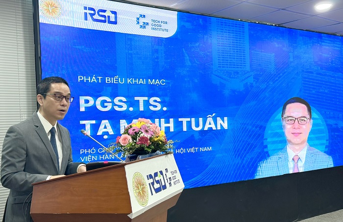 PGS. TS. Tạ Minh Tuấn, Phó Chủ tịch VASS phát biểu khai mạc Hội thảo