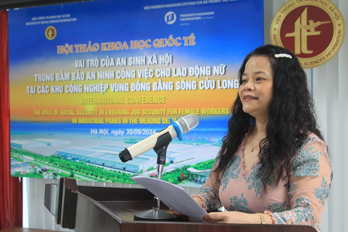 PGS.TS. Trần Thị Minh Thi phát biểu tại Hội thảo