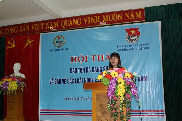 TS. Nguyễn Song Tùng, Phó Viện trưởng Viện Địa lý nhân văn,<br>chủ nhiệm Nhiệm vụ phát biểu khai mạc tại Hội thảo