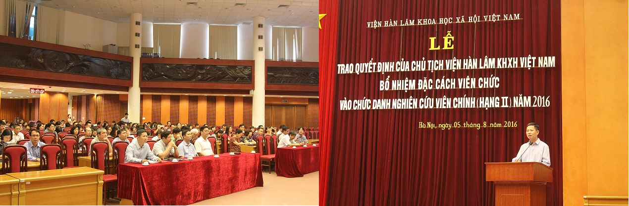 TS. Phạm Minh Phúc trình bày báo cáo tổng kết quá trình triển khai thực hiện việc xét bổ nhiệm đặc cách vào<br>chức danh NCVC