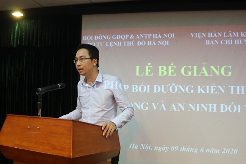 TS. Phạm Quang Linh phát biểu tại buổi lễ