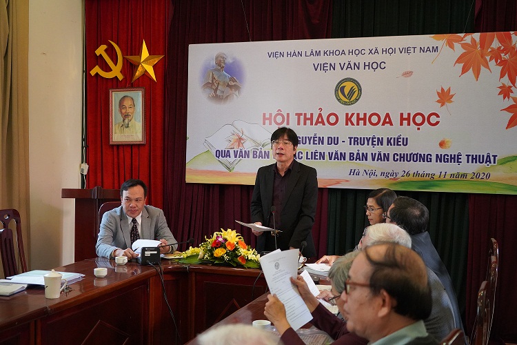 PGS.TS. Nguyễn Đăng Điệp, Viện trưởng Viện Văn học phát biểu khai mạc tại Hội thảo