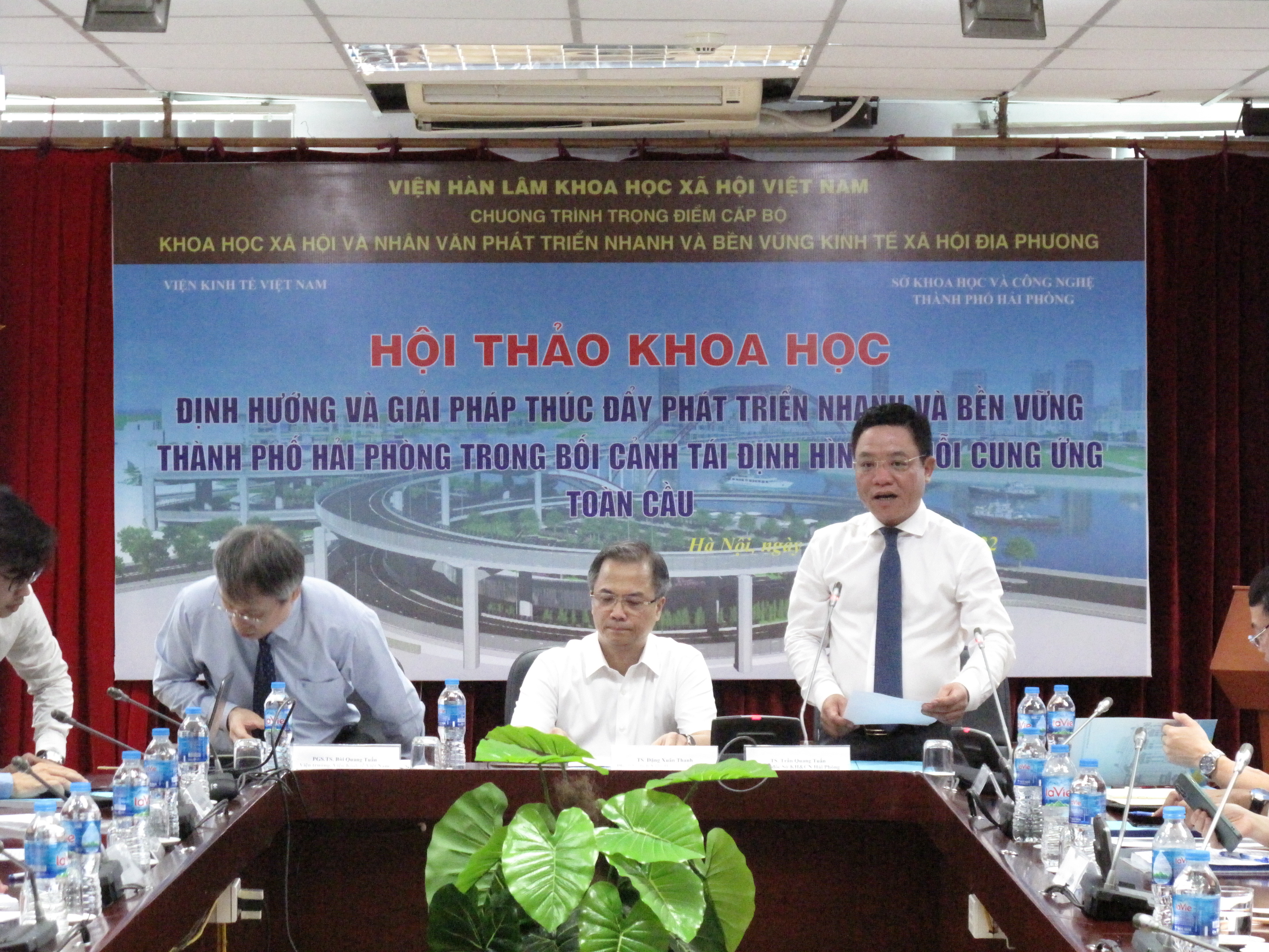 TS. Trần Quang Tuấn, Giám đốc Sở KH&CN Hải Phòng phát biểu tại Hội thảo