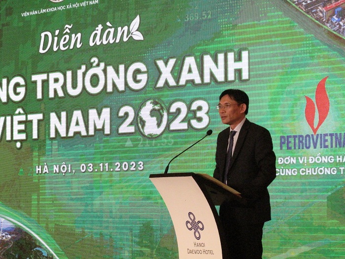 PGS.TS. Nguyễn Đức Minh - Phó Chủ tịch Viện Hàn lâm Khoa học xã hội Việt Nam phát biểu khai mạc Diễn đàn