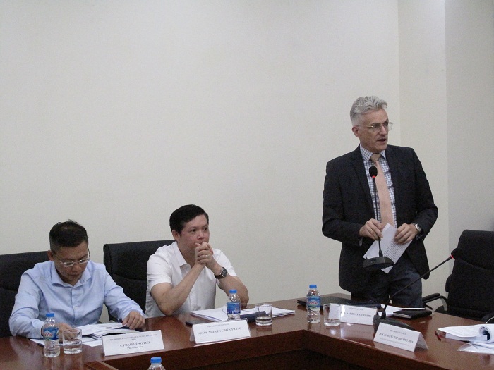 GS.TS. Andreas Stoffers, Giám đốc Viện FNF Cộng hòa Liên bang Đức phát biểu chào mừng