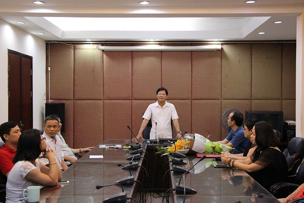 GS.TS. Nguyễn Quang Thuấn – Chủ tịch Viện Hàn lâm phát biểu giao nhiệm vụ tại buổi lễ