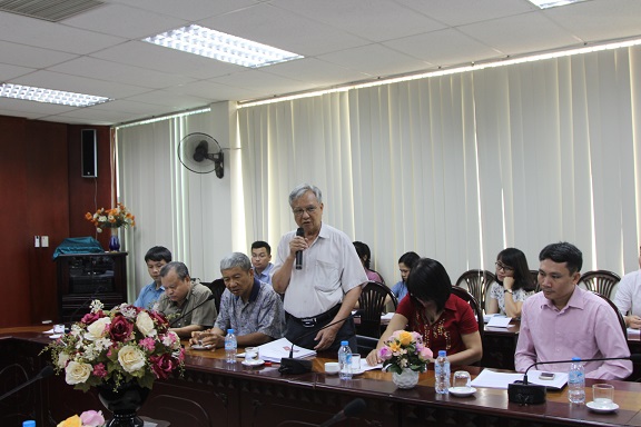 Ông Trần Vĩnh Pha, Phó Chủ tịch Hội Hữu nghị <br> Việt Nam-Campuchia phát biểu tại Hội thảo