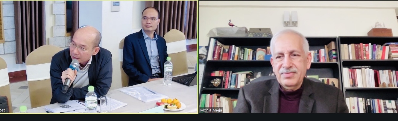 Diễn giả Ông Atul Aneja, Tổng biên tập Tạp chí Narrative, Ấn Độ trao đổi tại Hội thảo